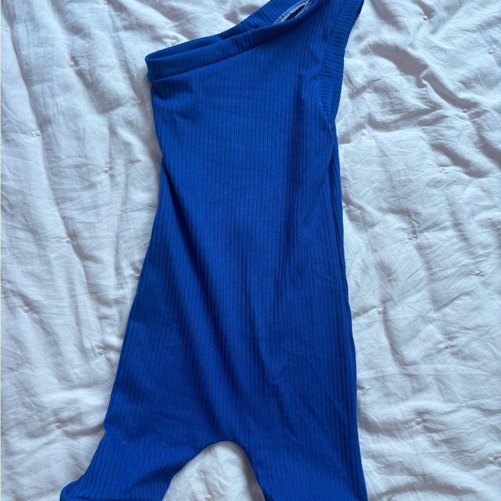 One Shoulder Kids Romper